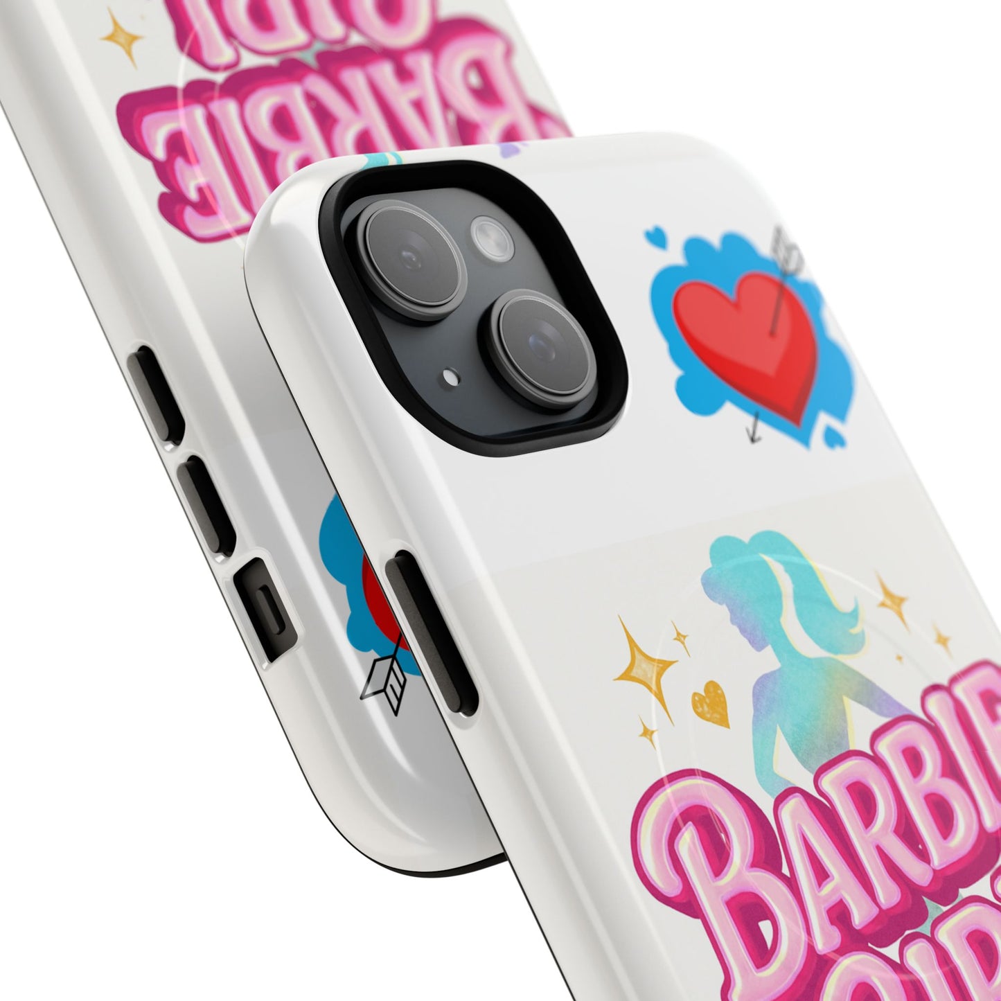 Barbie Girl Tough Magnetic Phone Case — Cute Pastel Silhouette Design
