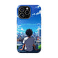 Phone Case — "Built Different" Anime Cityscape Impact-Resistant Case