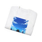 Anime Cityscape Tee — Boy Gazing at Blue Sky Graphic T-Shirt