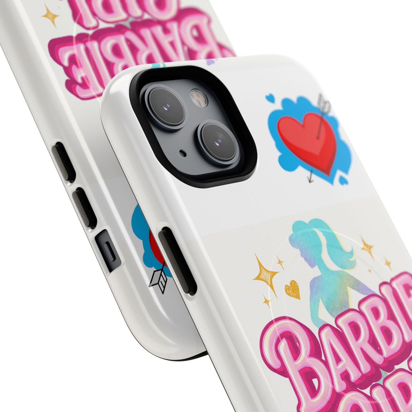 Barbie Girl Tough Magnetic Phone Case — Cute Pastel Silhouette Design
