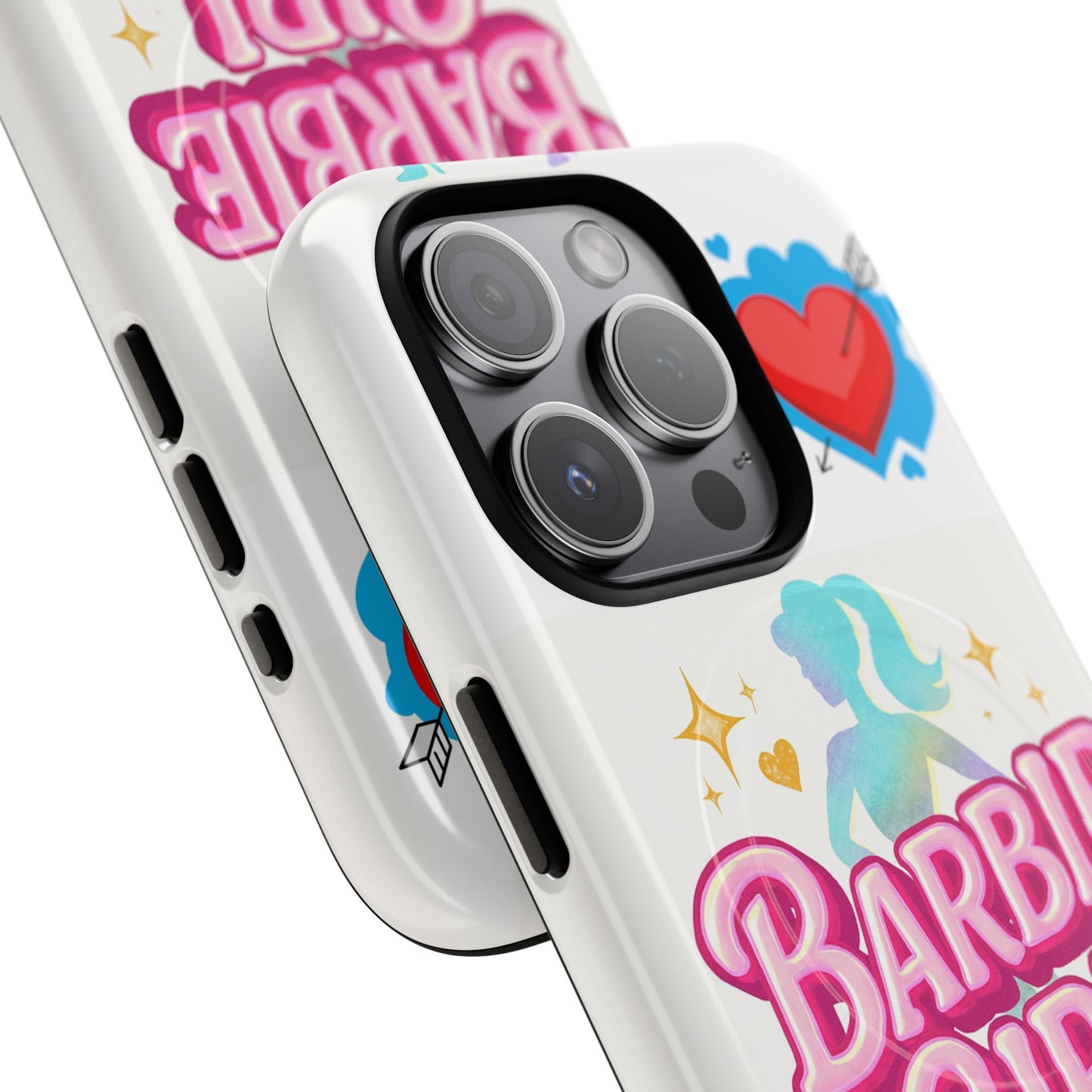 Barbie Girl Tough Magnetic Phone Case — Cute Pastel Silhouette Design