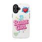 Barbie Girl Tough Magnetic Phone Case — Cute Pastel Silhouette Design