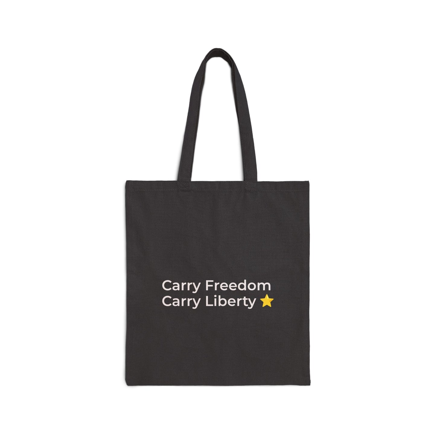 New York Skyline Cotton Tote — 'Carry Freedom, Carry Liberty' Canvas Bag