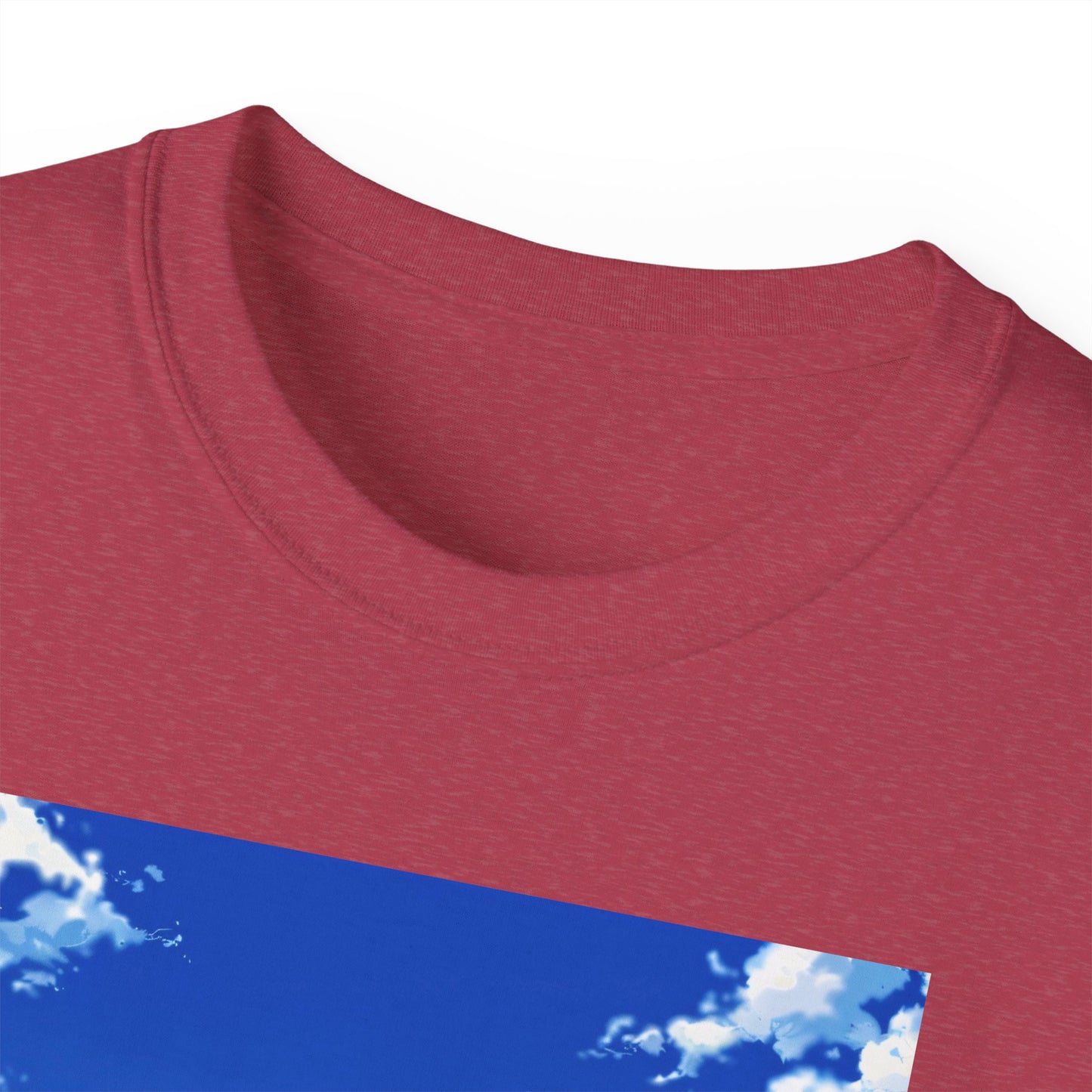 Anime Cityscape Tee — Boy Gazing at Blue Sky Graphic T-Shirt