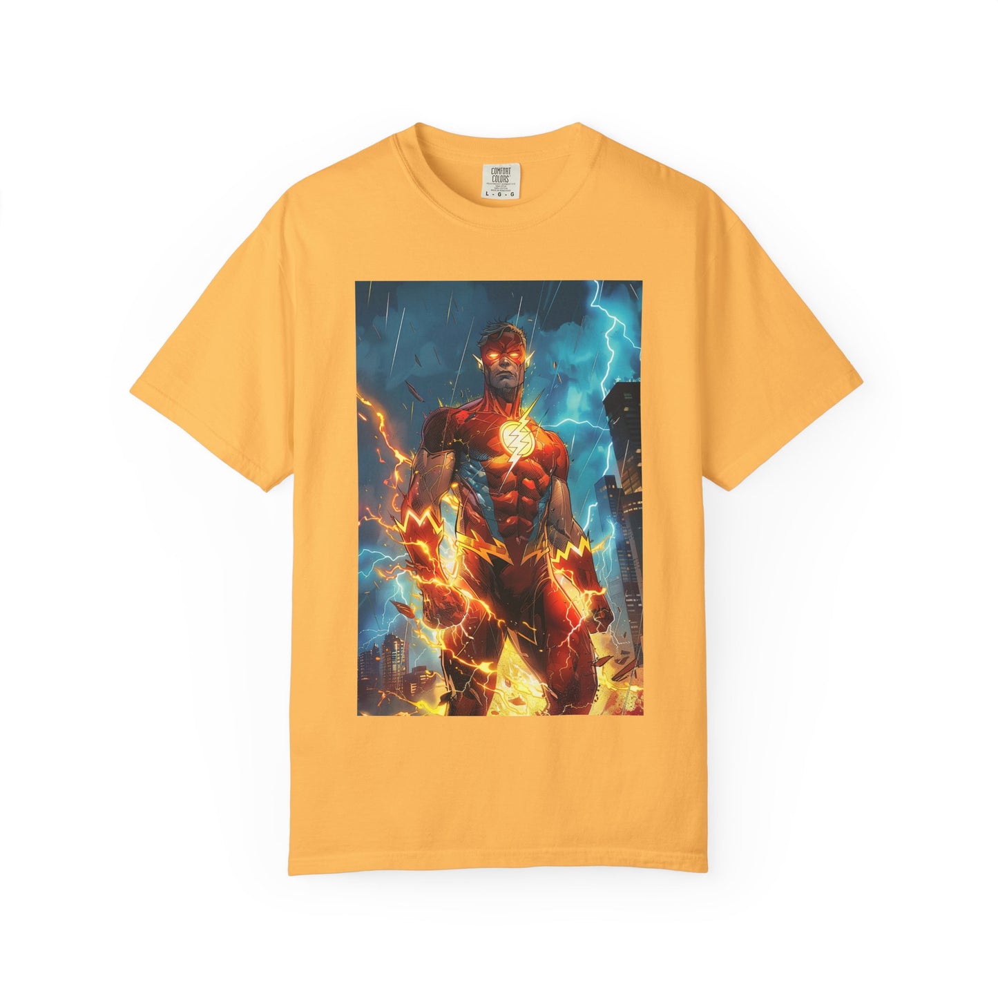 Electric Phoenix Graphic T‑Shirt — 'Hustle. Heal. Rise.' Motivational Tee