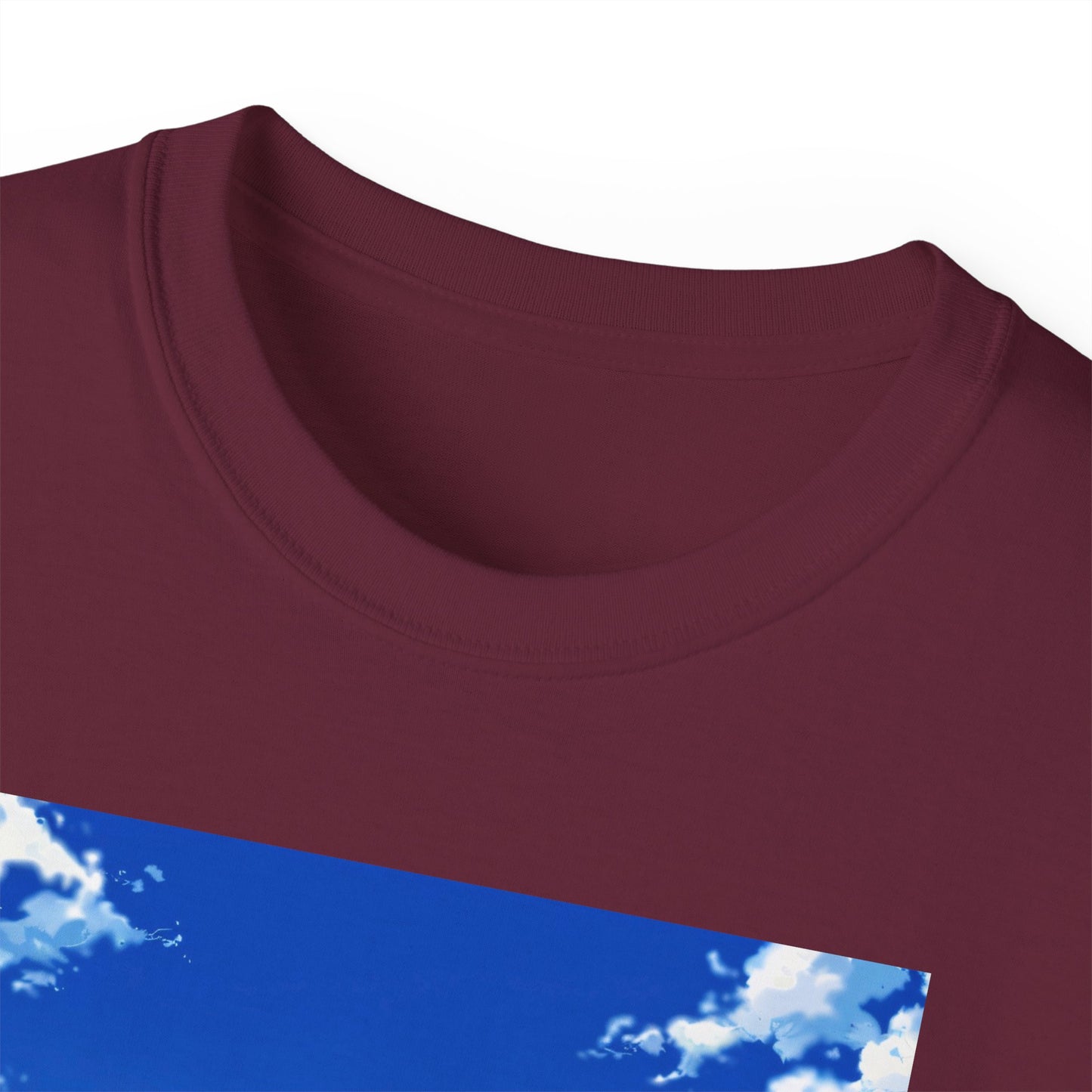 Anime Cityscape Tee — Boy Gazing at Blue Sky Graphic T-Shirt