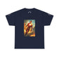 Heroic Iron Suit Graphic Tee — Futuristic Superhero Illustration T-Shirt