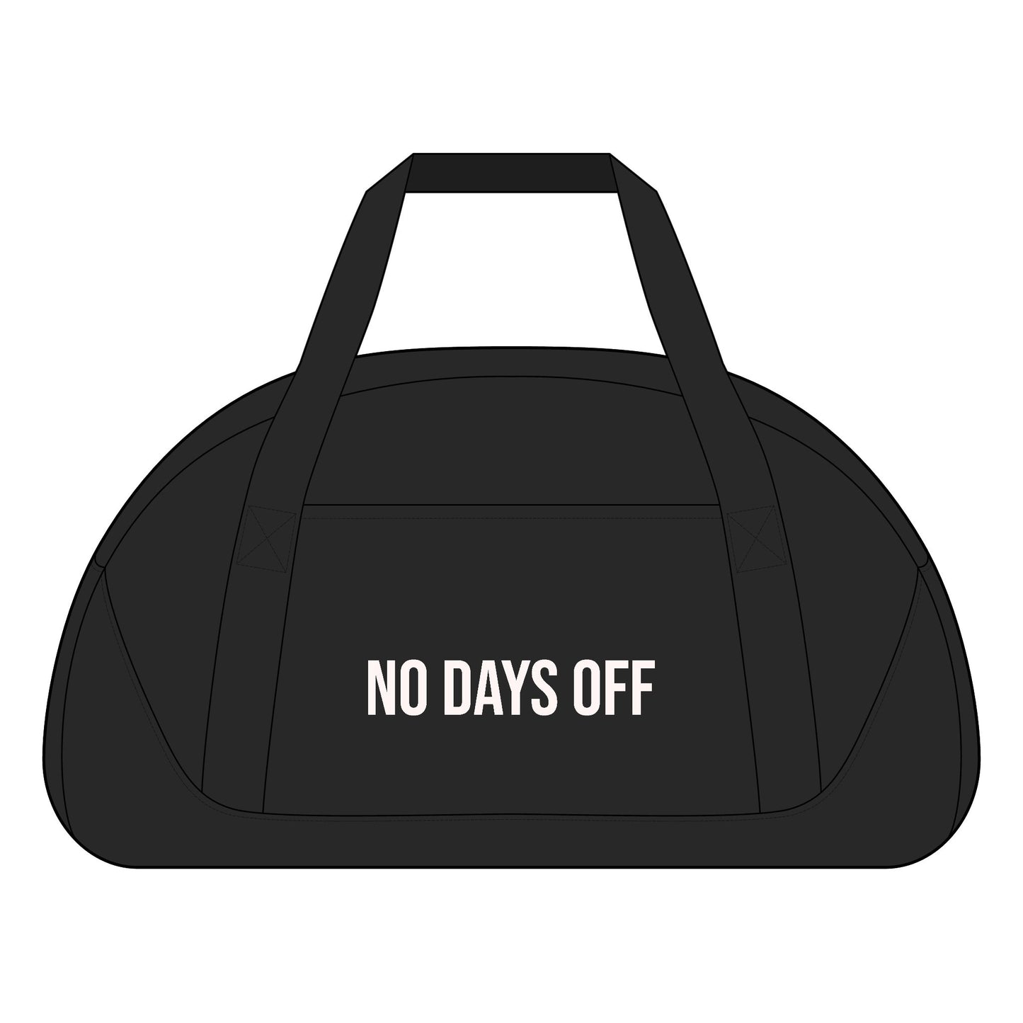 No Days Off Gym Duffel Bag — 'No Pain No Gain' Fitness Accessory