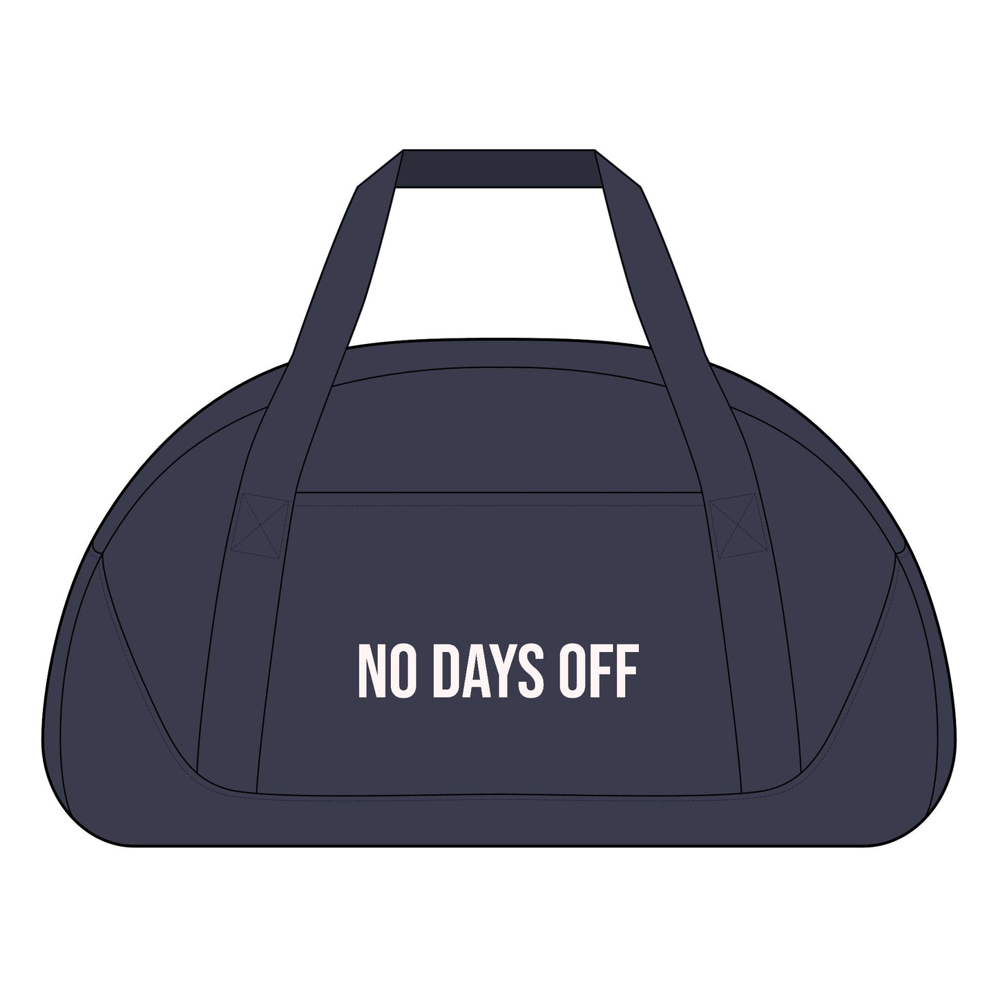 No Days Off Gym Duffel Bag — 'No Pain No Gain' Fitness Accessory