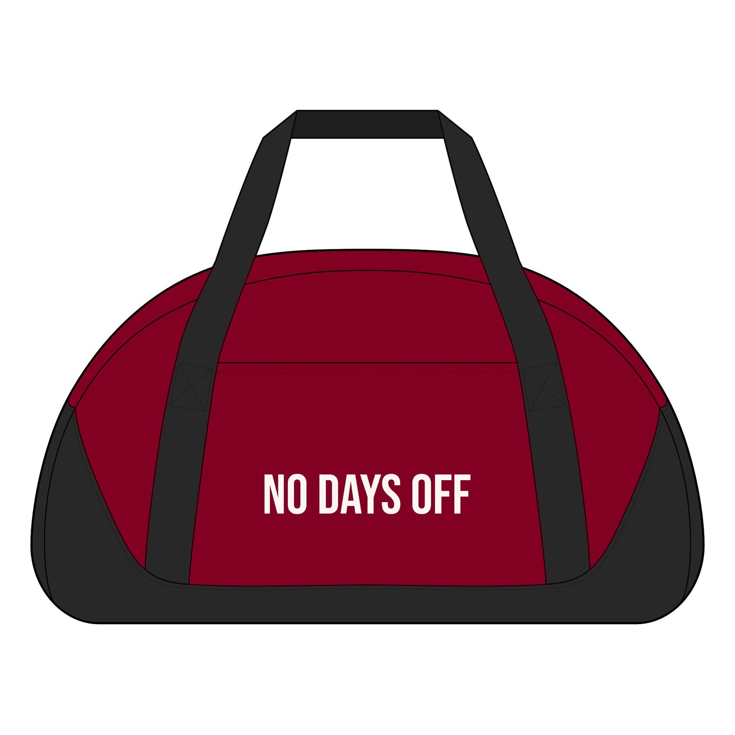 No Days Off Gym Duffel Bag — 'No Pain No Gain' Fitness Accessory
