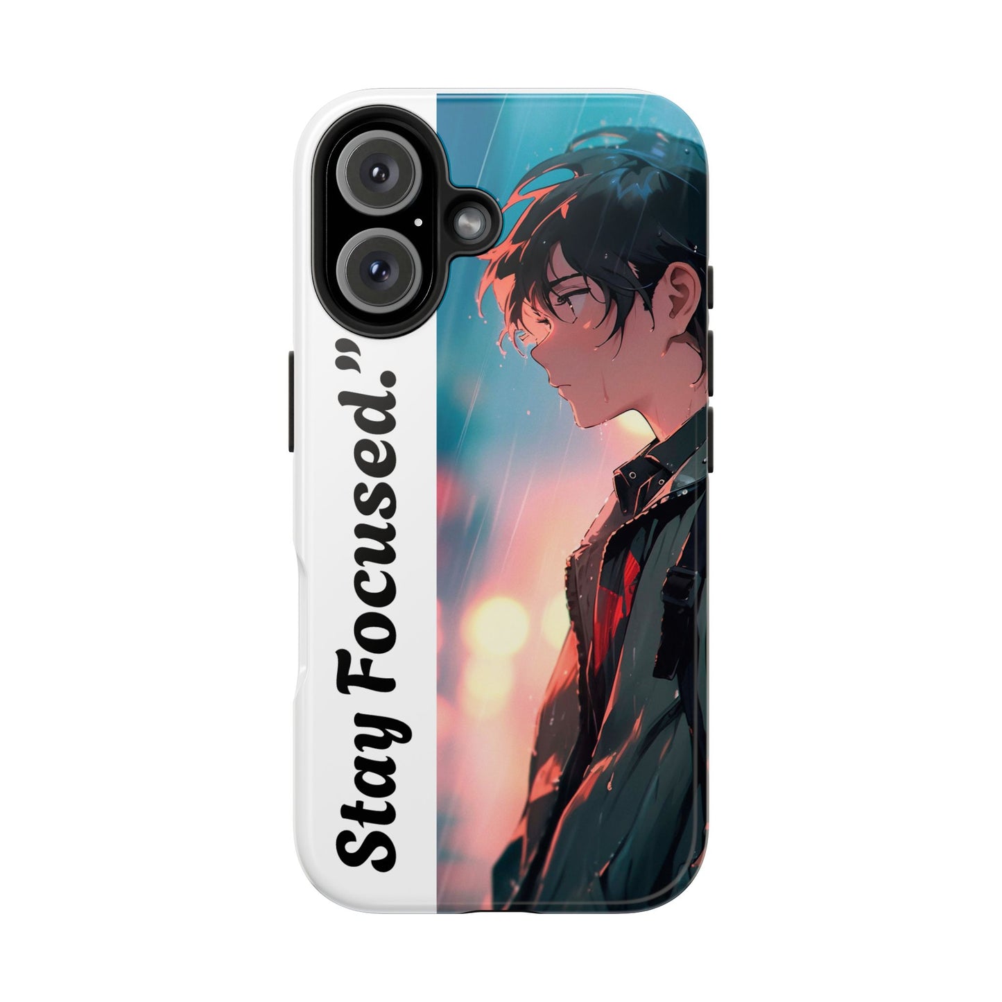 Stay Focused Anime Phone Case — Tough Protective iPhone Cover