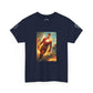 Heroic Iron Suit Graphic Tee — Futuristic Superhero Illustration T-Shirt