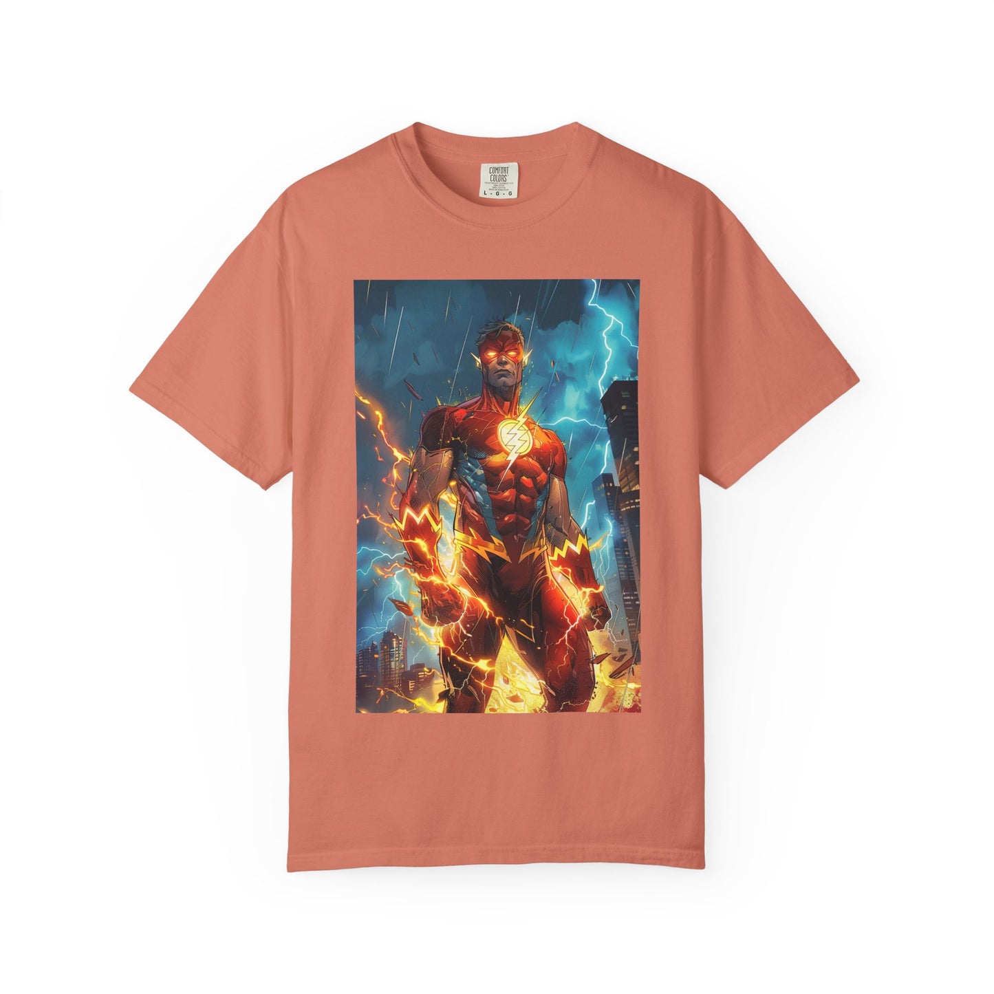 Electric Phoenix Graphic T‑Shirt — 'Hustle. Heal. Rise.' Motivational Tee