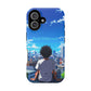 Phone Case — "Built Different" Anime Cityscape Impact-Resistant Case