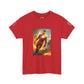 Heroic Iron Suit Graphic Tee — Futuristic Superhero Illustration T-Shirt