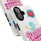 Barbie Girl Tough Magnetic Phone Case — Cute Pastel Silhouette Design
