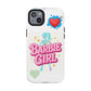 Barbie Girl Tough Magnetic Phone Case — Cute Pastel Silhouette Design