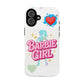 Barbie Girl Tough Magnetic Phone Case — Cute Pastel Silhouette Design