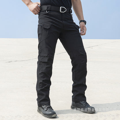 Tactical Outdoor Stretch Work Pants Loose-fitting Softshell Pants