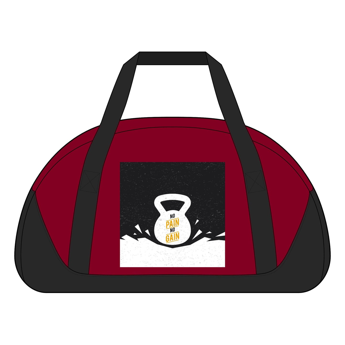 No Days Off Gym Duffel Bag — 'No Pain No Gain' Fitness Accessory