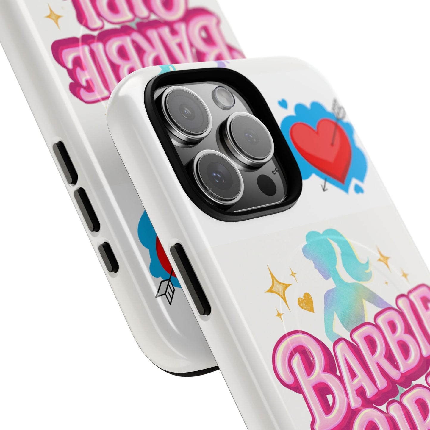 Barbie Girl Tough Magnetic Phone Case — Cute Pastel Silhouette Design