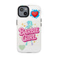 Barbie Girl Tough Magnetic Phone Case — Cute Pastel Silhouette Design