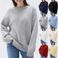 Women's Loose Casual Round Neck Long Sleeved Sweatshirt