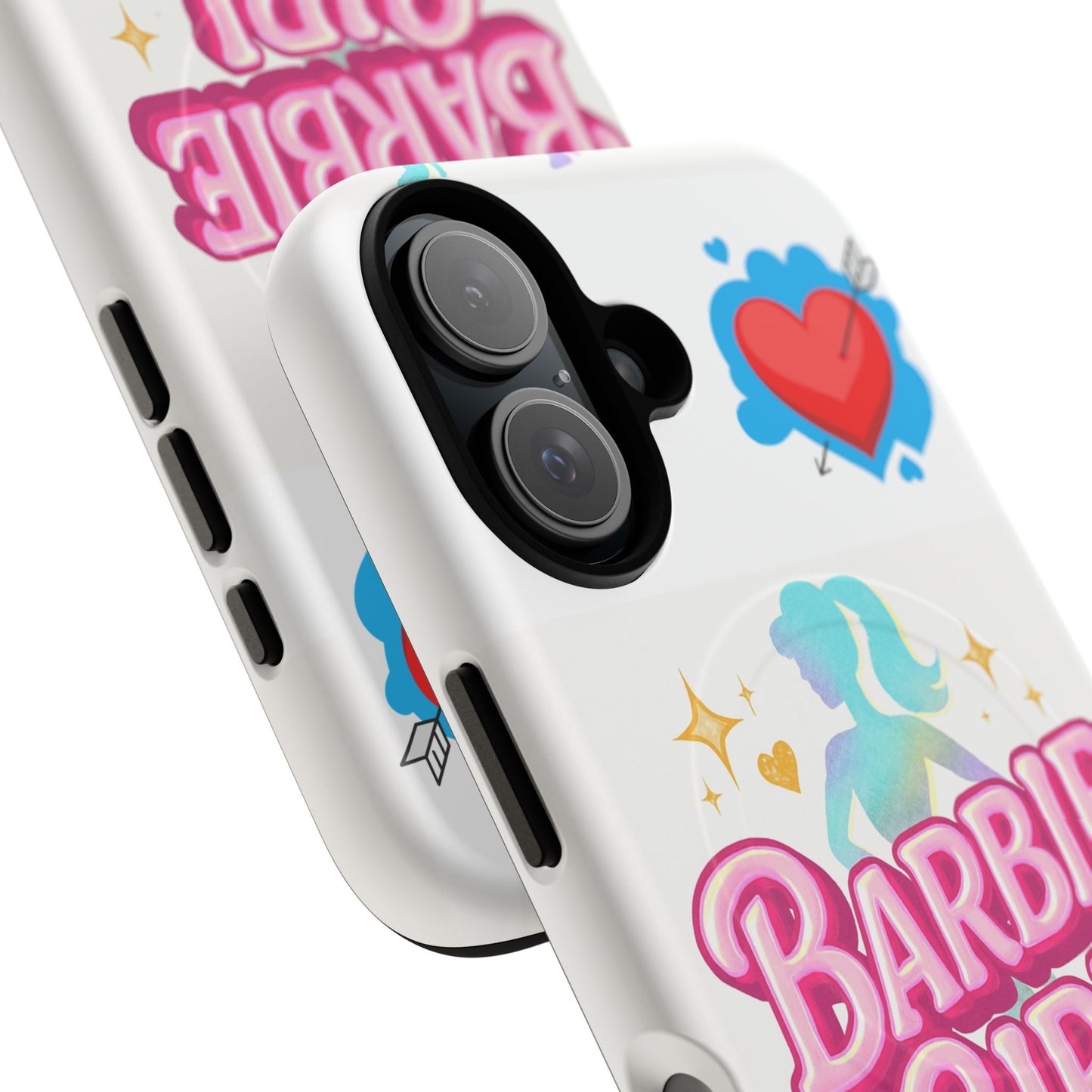 Barbie Girl Tough Magnetic Phone Case — Cute Pastel Silhouette Design