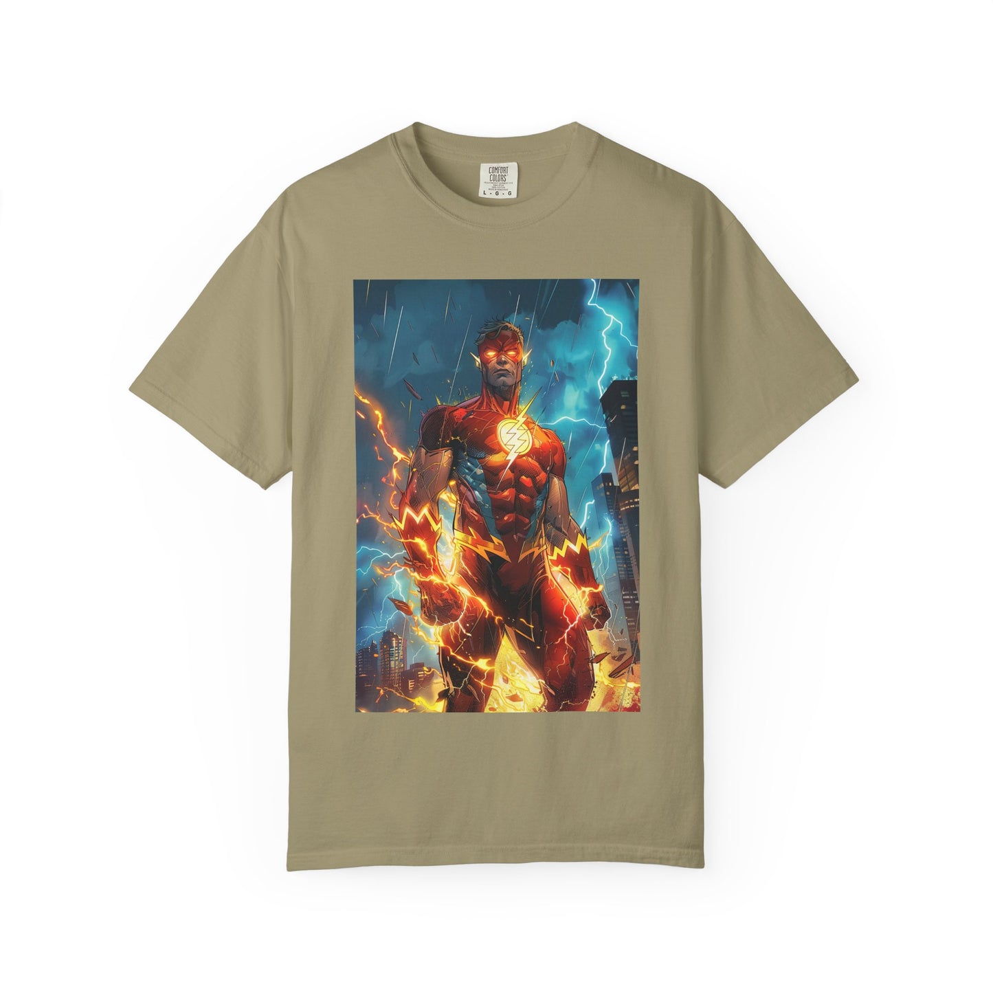 Electric Phoenix Graphic T‑Shirt — 'Hustle. Heal. Rise.' Motivational Tee