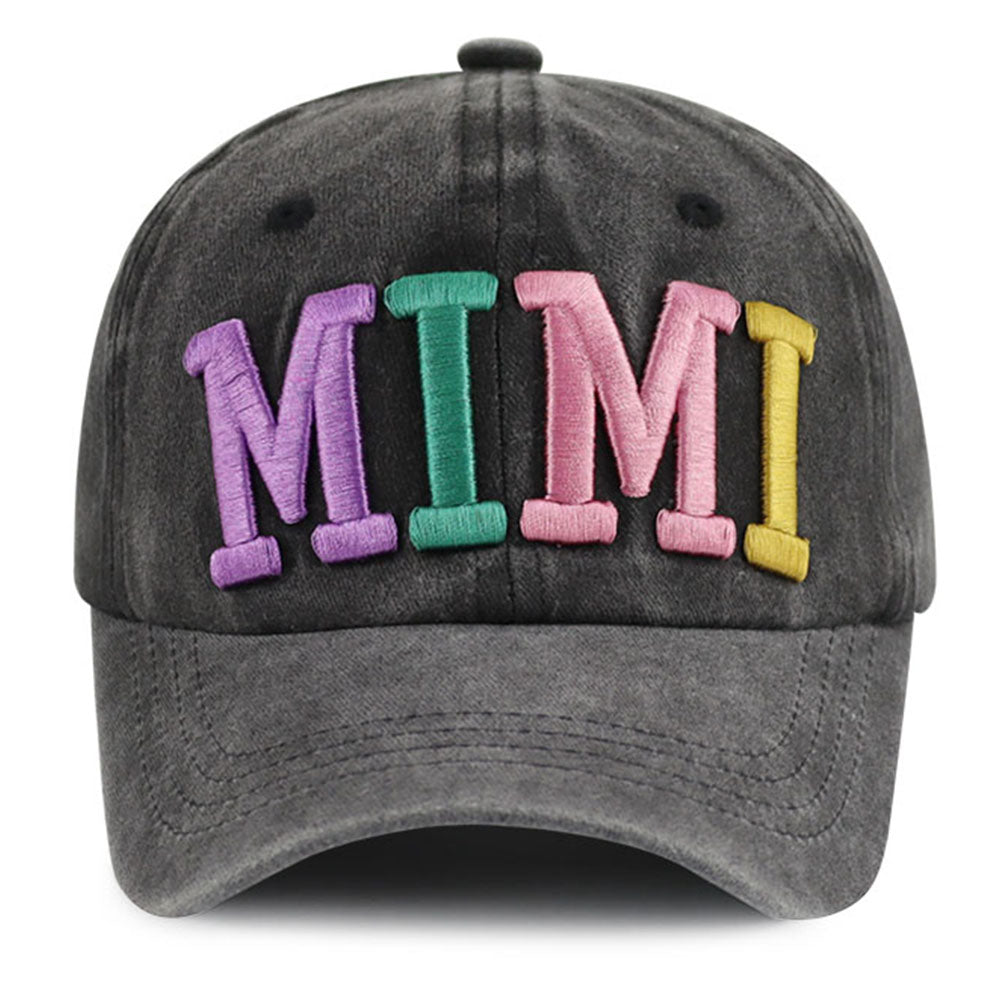 2pcs Funny Mimi Hat For Men Women, Adjustable Embroidered Wash Cotton Baseball Cap