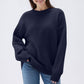 Women's Loose Casual Round Neck Long Sleeved Sweatshirt