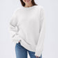 Women's Loose Casual Round Neck Long Sleeved Sweatshirt