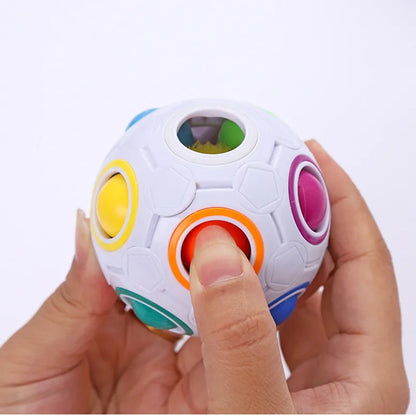 Creative Magic Spheric Cube Speed Rainbow Ball Puzzles Learning Educational Toys For Children Adult Office Anti Stress Gifts