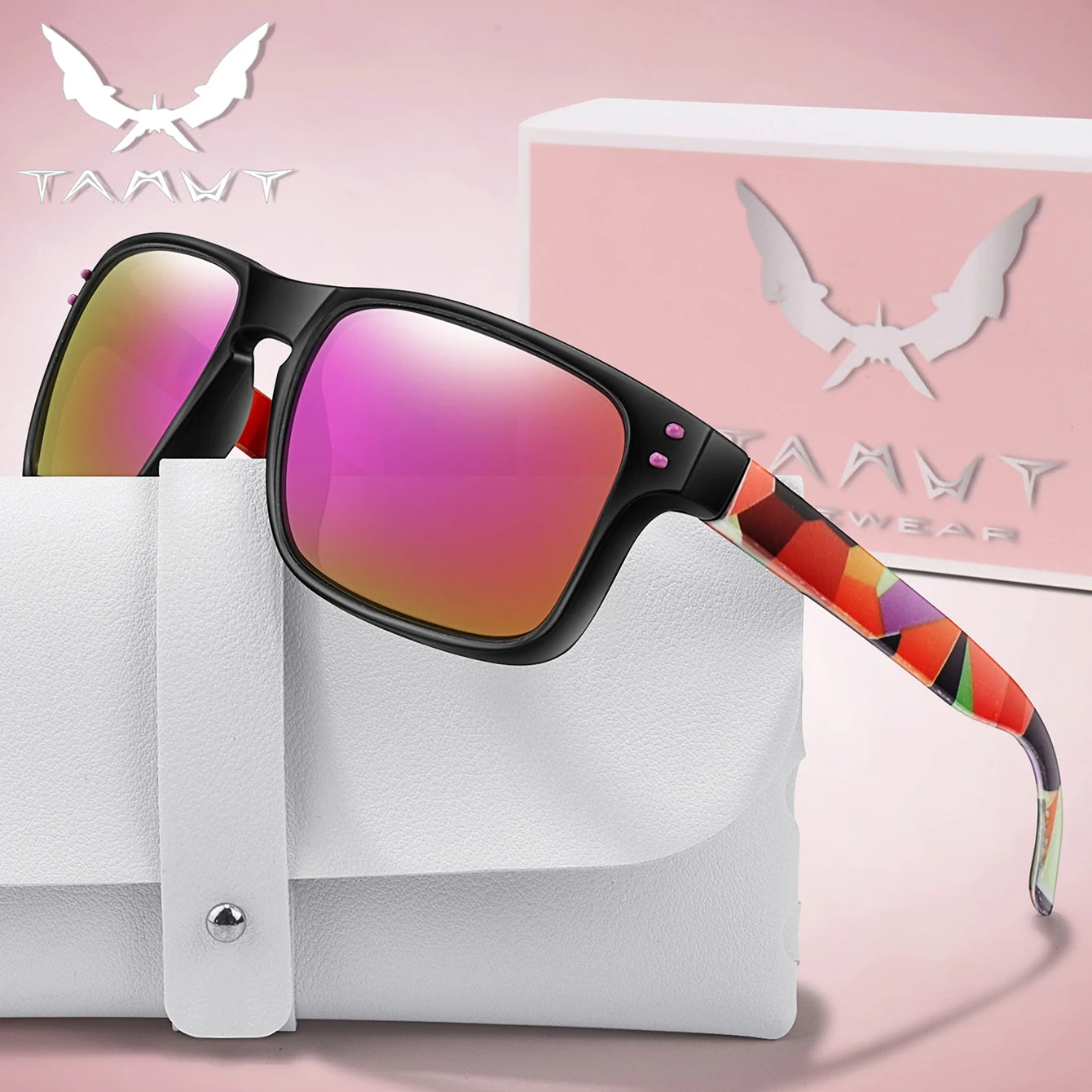 Polarized Sunglasses Men And Women Cycling Glasses Outdoor Sports Driving Hiking Colourful Shades UV400 Classic Goggles With BOX