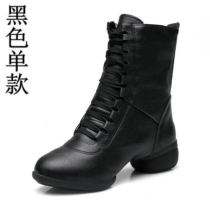 XIHAHA Dancing Boots Woman Jazz Dance Shoes High Quality Soft Women's Ballroom Modern Dancing Shoes Ladies Boots Sneakers