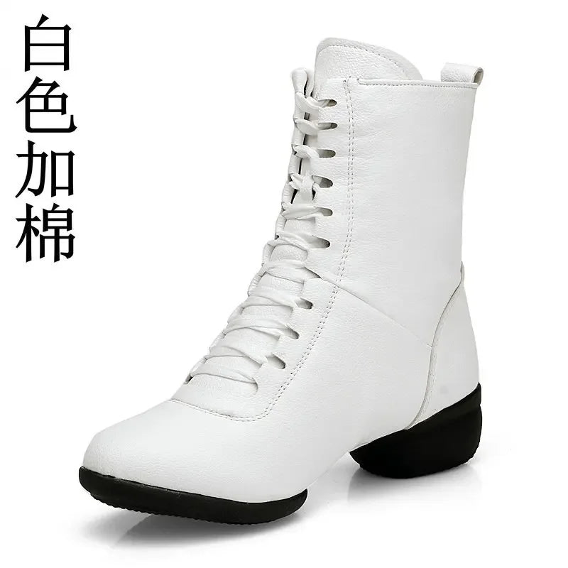 XIHAHA Dancing Boots Woman Jazz Dance Shoes High Quality Soft Women's Ballroom Modern Dancing Shoes Ladies Boots Sneakers