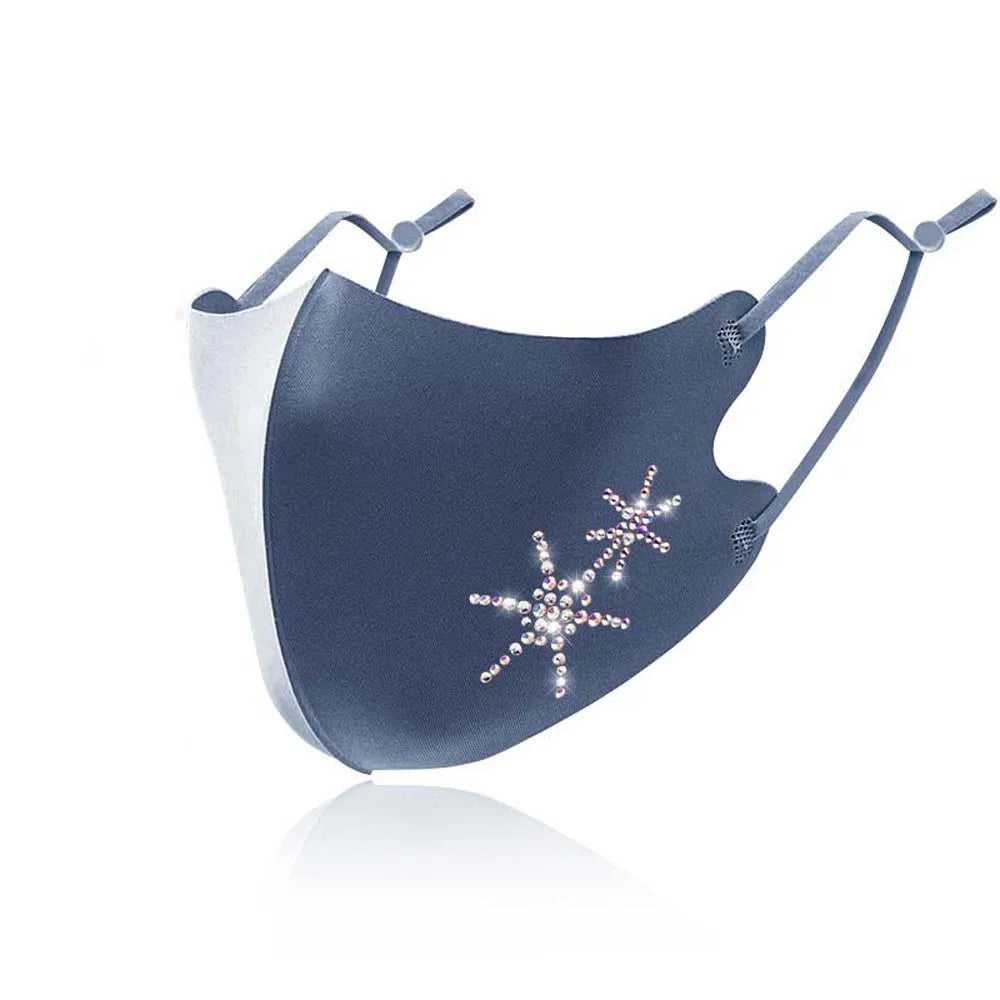 Adjustable Safe Reusable Anti Haze Sun protection Breathable Rhinestone Anti-Dust Face Cover Dust Mask Health Care Face Mask