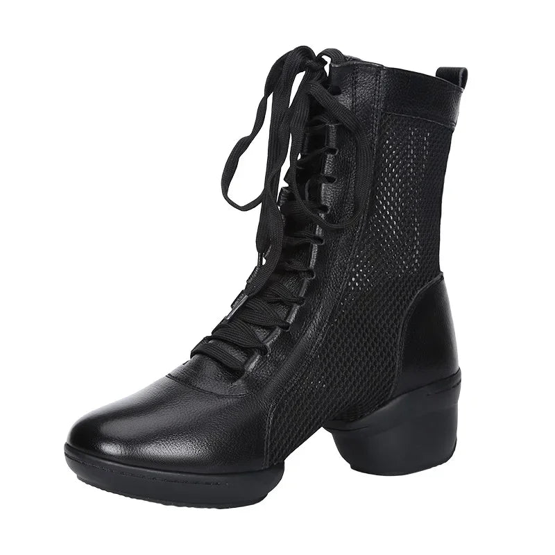 XIHAHA Dancing Boots Woman Jazz Dance Shoes High Quality Soft Women's Ballroom Modern Dancing Shoes Ladies Boots Sneakers
