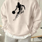 He Is Currently Playing Basketball Prints Men Hoodies Hip Hop Sport Pullovers Casual Loose Streetwear Fleece 12 Color Sweatshirt