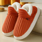 2025 Fashion Couple Winter Warm Plush Slippers Thick Sole Non Slip Casual Cotton Shoes Woman Corduroy Soft Indoor Home Slippers