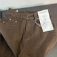 American Retro Brown Denim Trousers for Women Casual Solid Wide Leg Straight Long Jeans Daily All-Matched Commute Pants