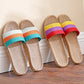 Hemp Summer Women's Slippers Home Luxury Designer Woman Shoes Flats 2026 Casual Indoor Slides Couple Soft Lightweight Large Size