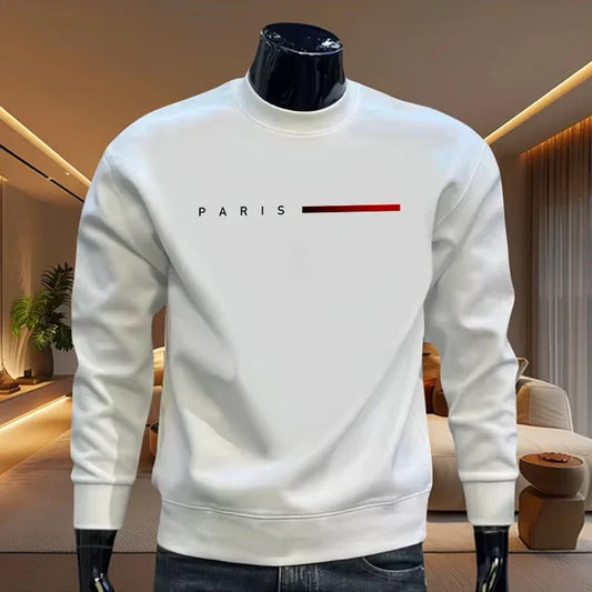 Hot Sales Men's Sweatshirts Print O-Neck High Quality Long Sleeves Casual Man Popular Top Sports Clothing Pullover Jogging Daily