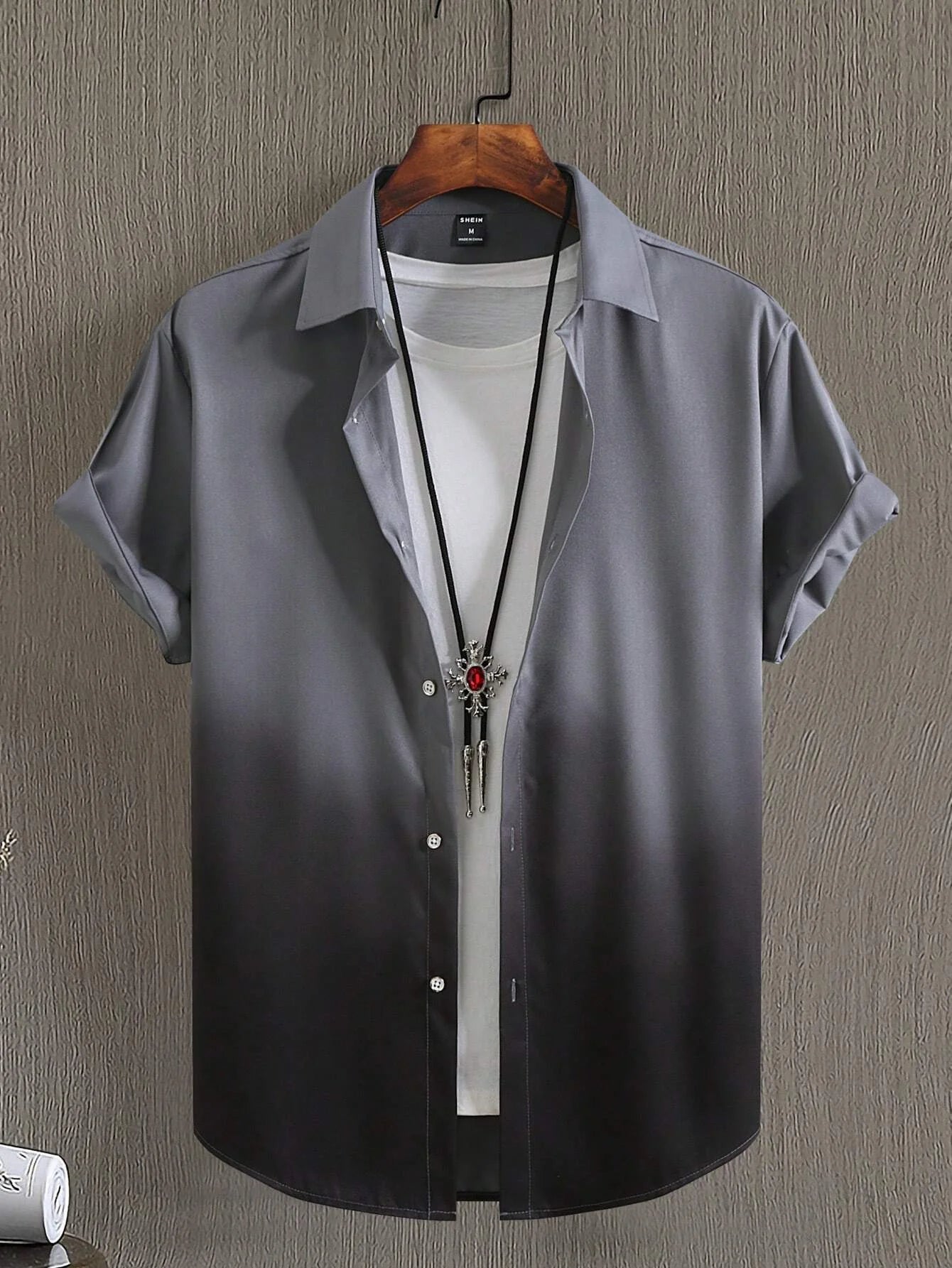 Men's Shirt Summer Clothing Gradient Design Graphic 3D Print Shirts Short Sleeve Tops Streetwear Loose Casual Hawaiian Shirts