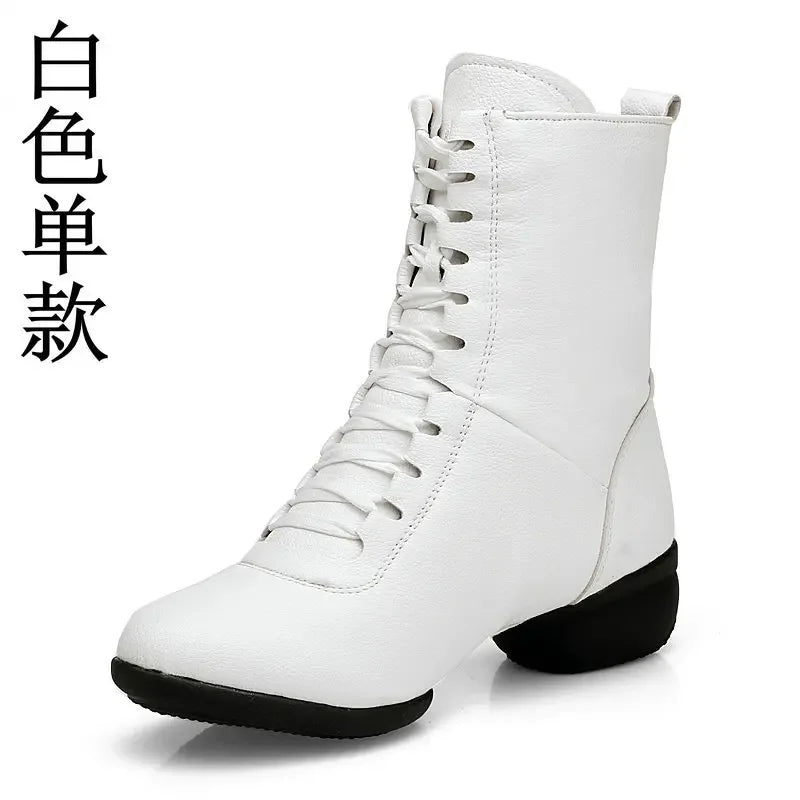 XIHAHA Dancing Boots Woman Jazz Dance Shoes High Quality Soft Women's Ballroom Modern Dancing Shoes Ladies Boots Sneakers