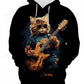 Men's Samurai Cat 3d Print Graphic Hoodies Men Fashion Oversized Hoodie Sweatshirt Coat Sweat Mens Clothes Sudaderas