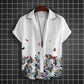 Oversized Hawaiian Simple Men'S Shirt Fashion 3d Printed Casual Retro Top Loose Wear Every Day Short Sleeved Comfort 2023 Summer