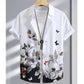 Oversized Hawaiian Simple Men'S Shirt Fashion 3d Printed Casual Retro Top Loose Wear Every Day Short Sleeved Comfort 2023 Summer