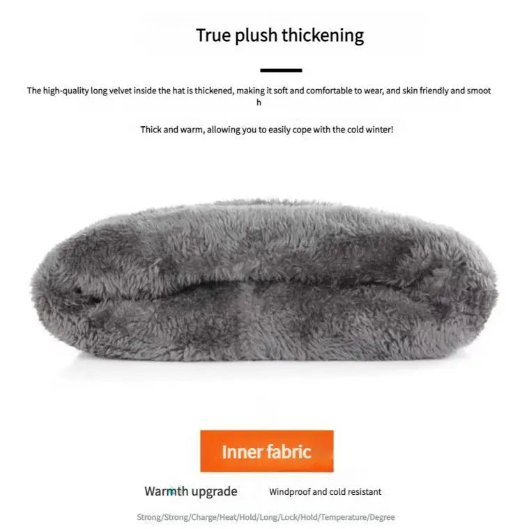 Fashion Men Knitted Hat Scarf Caps Neck Warmer Winter Hats for Men Skullies Beanies Warm Fleece Cap