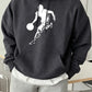 He Is Currently Playing Basketball Prints Men Hoodies Hip Hop Sport Pullovers Casual Loose Streetwear Fleece 12 Color Sweatshirt